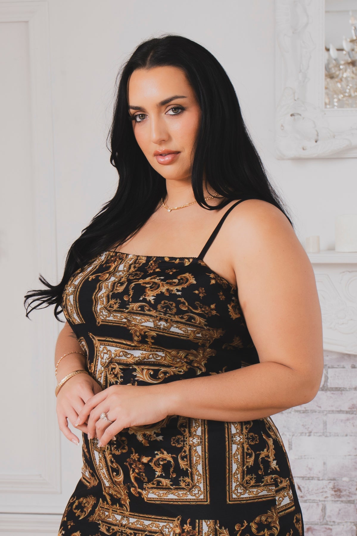 Plus Size Majestic Desire Dress - Black