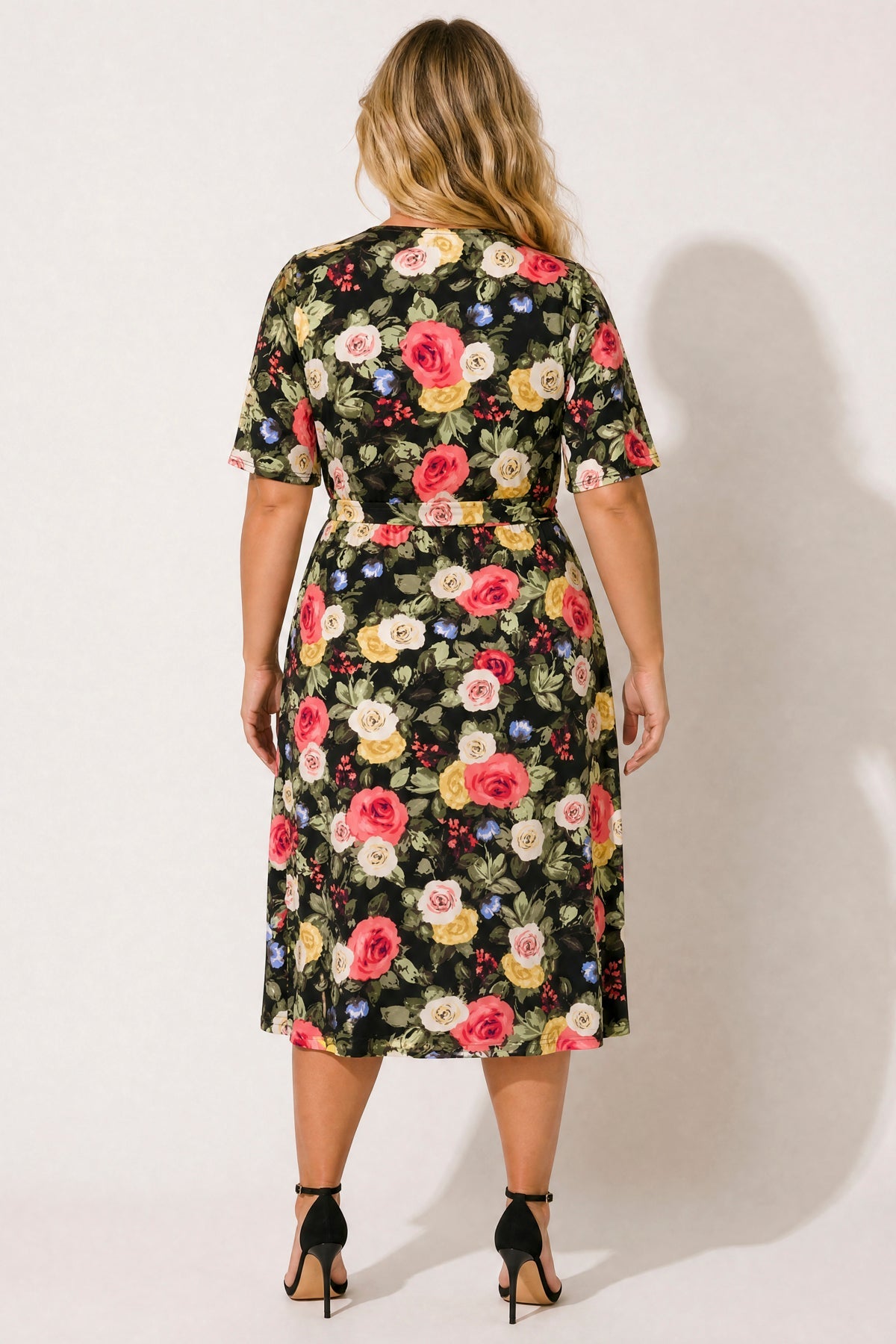 Plus Size Meadow Whisper Dress - Black