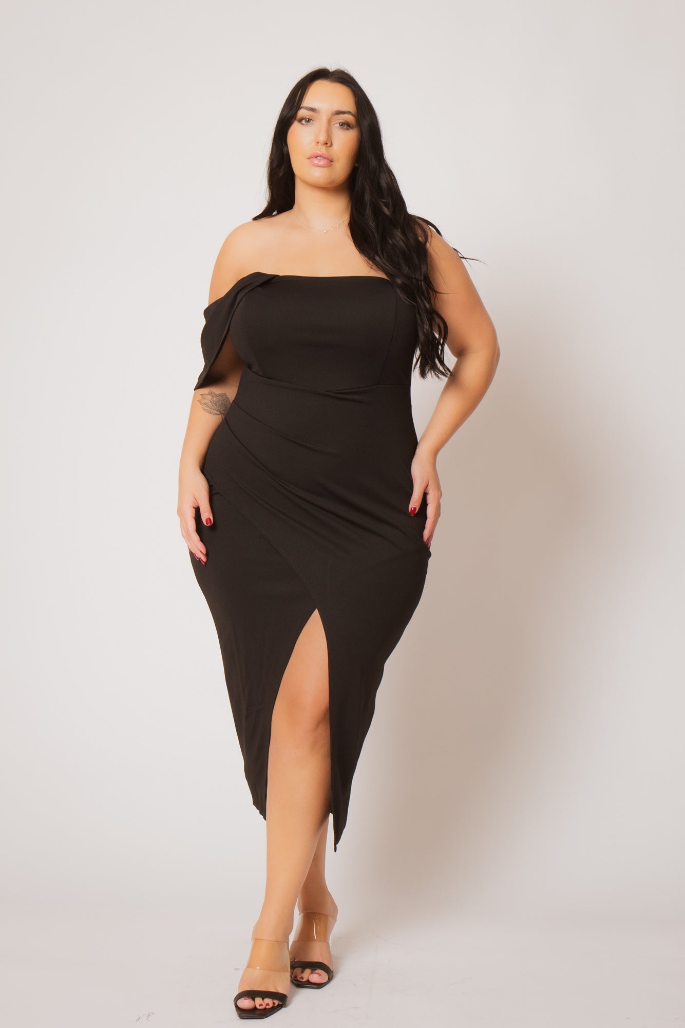Plus Size Midnight Aura Dress - Black