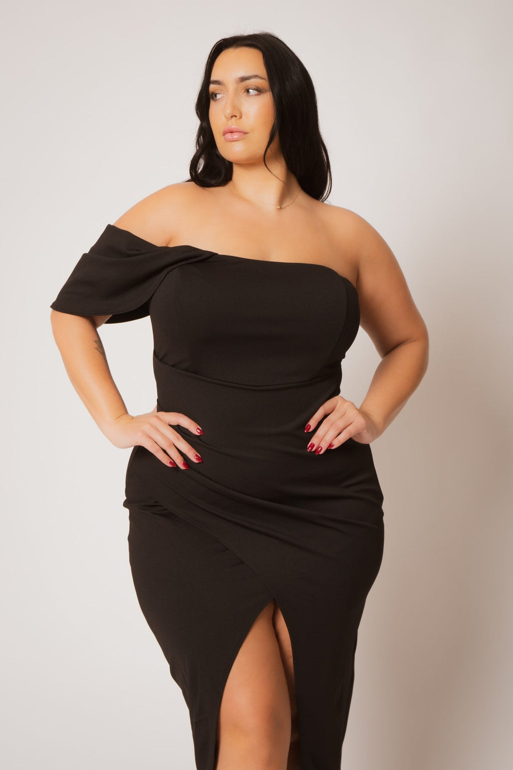 Plus Size Midnight Aura Dress - Black
