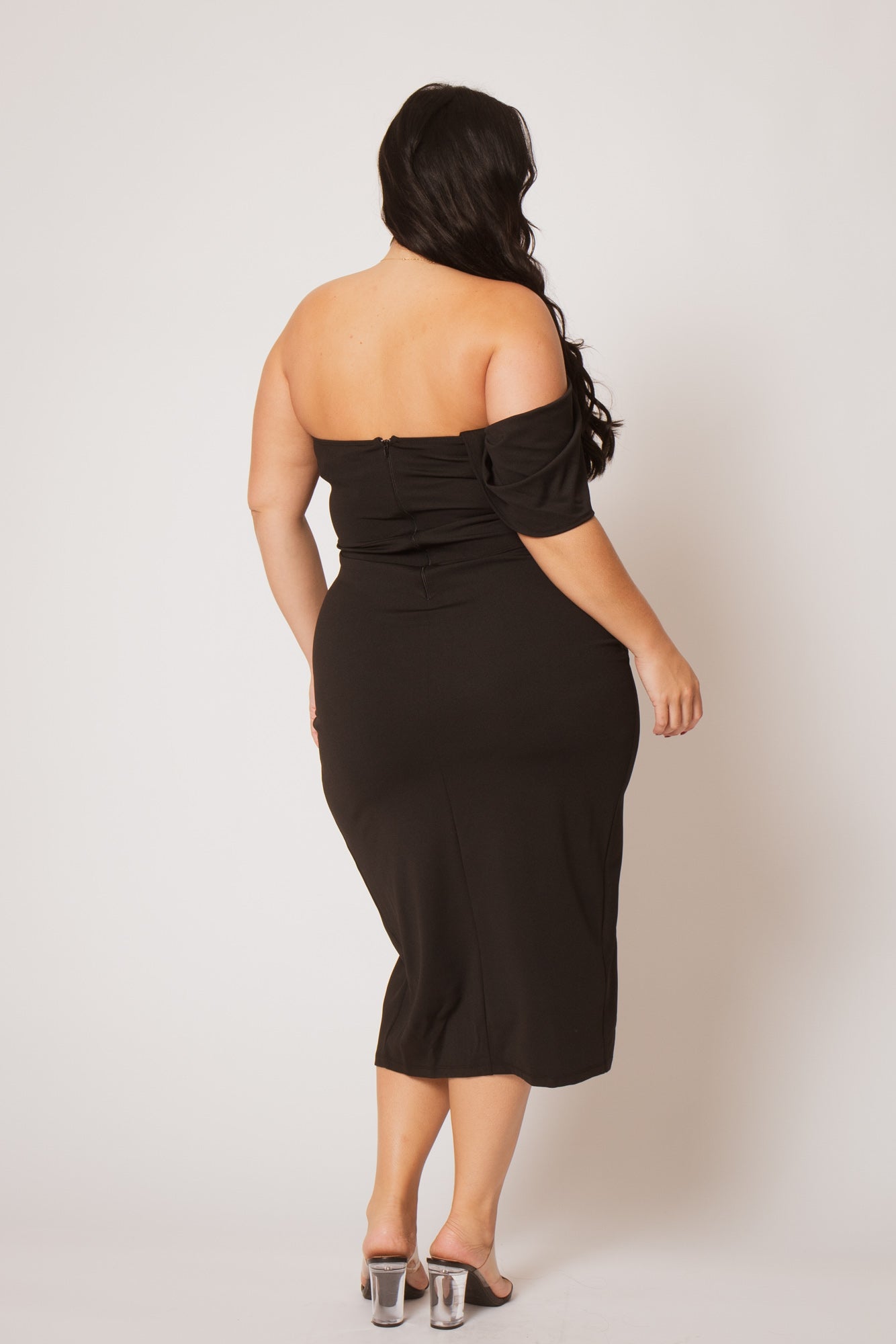 Plus Size Midnight Aura Dress - Black