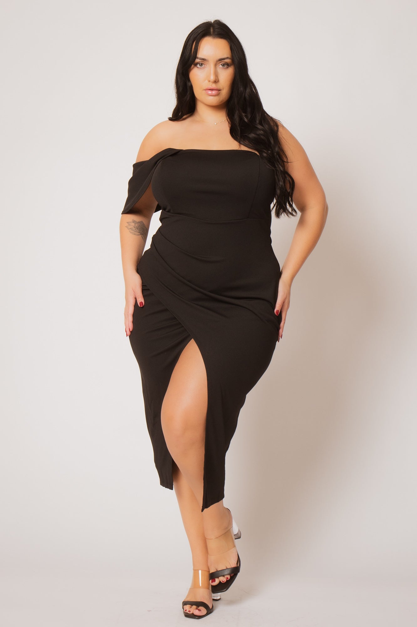 Plus Size Midnight Aura Dress - Black