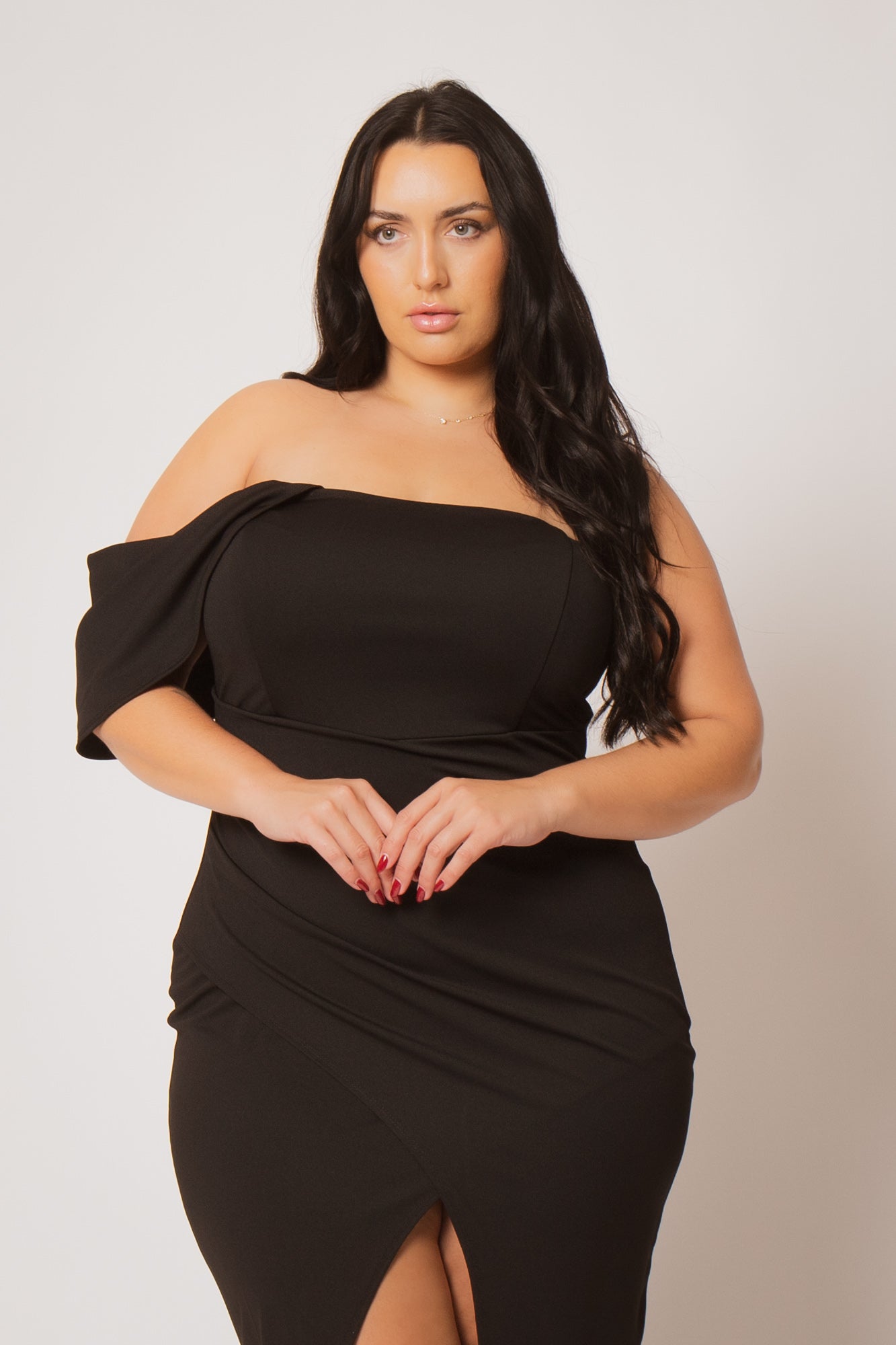 Plus Size Midnight Aura Dress - Black