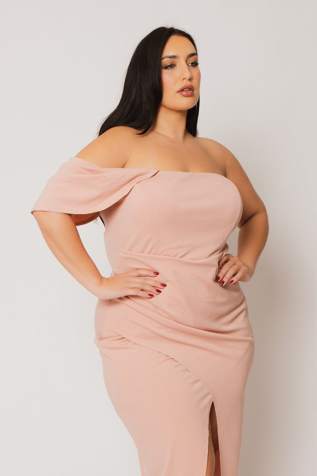 Plus Size Midnight Aura Dress - Blush