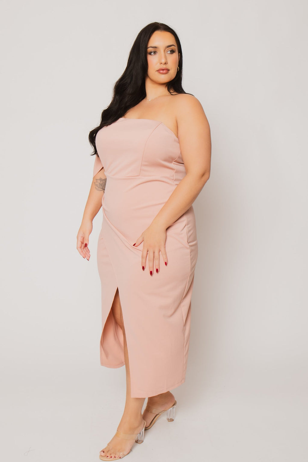 Plus Size Midnight Aura Dress - Blush