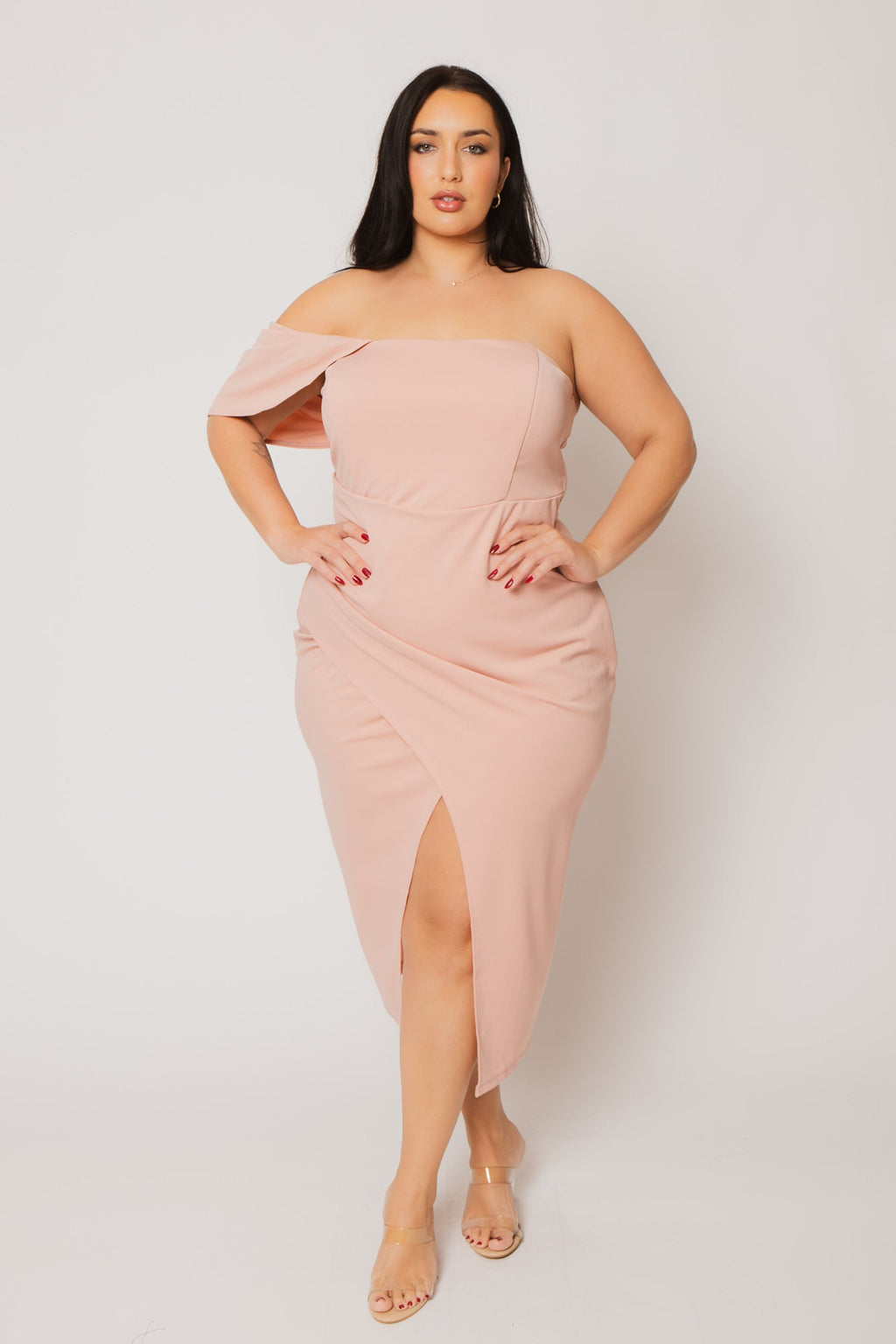 Plus Size Midnight Aura Dress - Blush