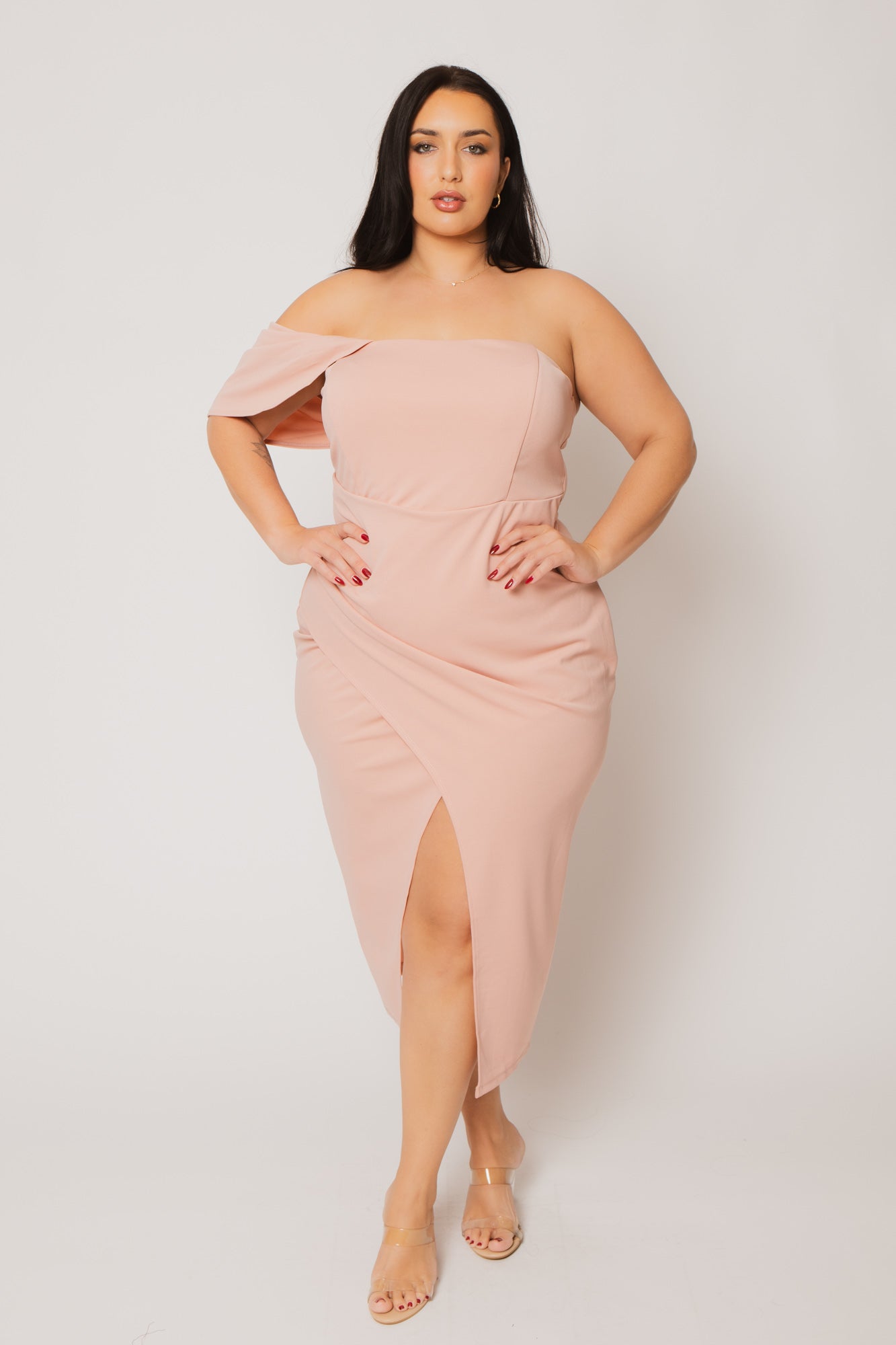 Plus Size Midnight Aura Dress - Blush