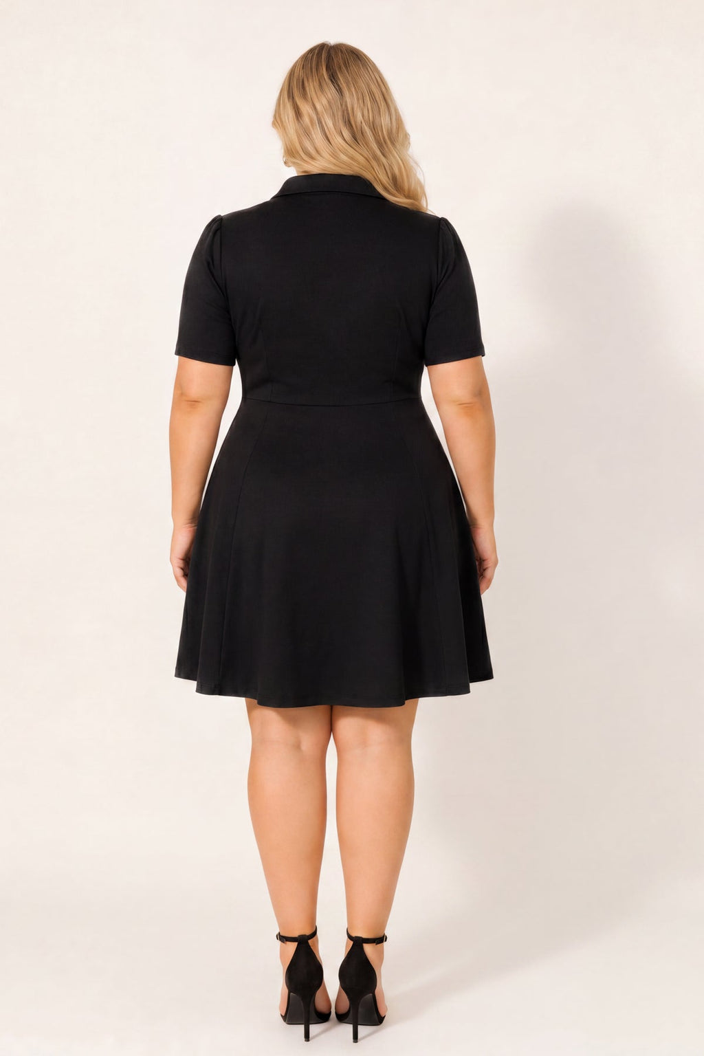 Plus Size Monroe Polo Dress - Black