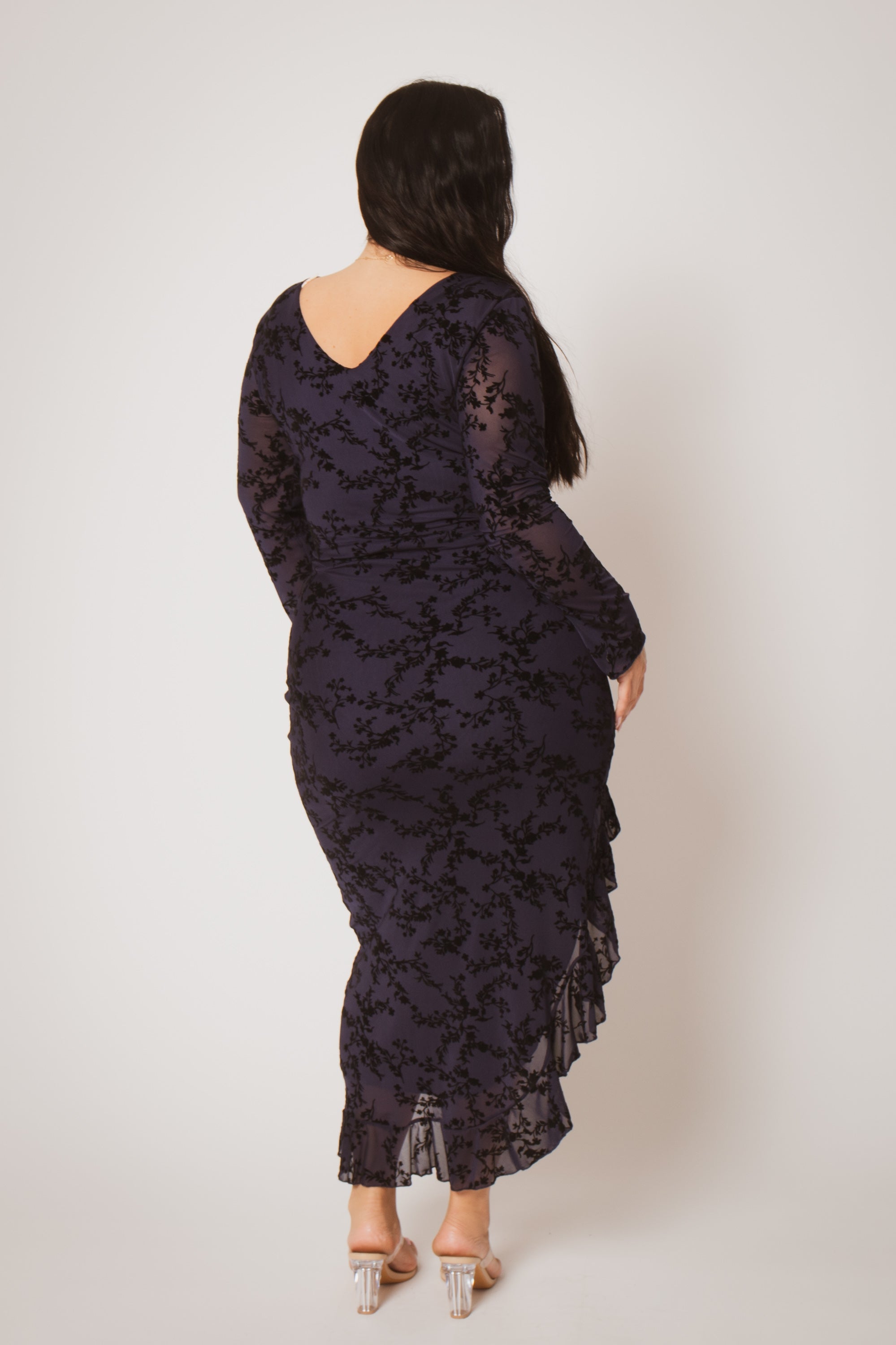 Plus Size Moonlit Romance Gown - Navy