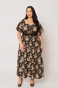 Plus Size Raven Romance Maxi Dress - Black