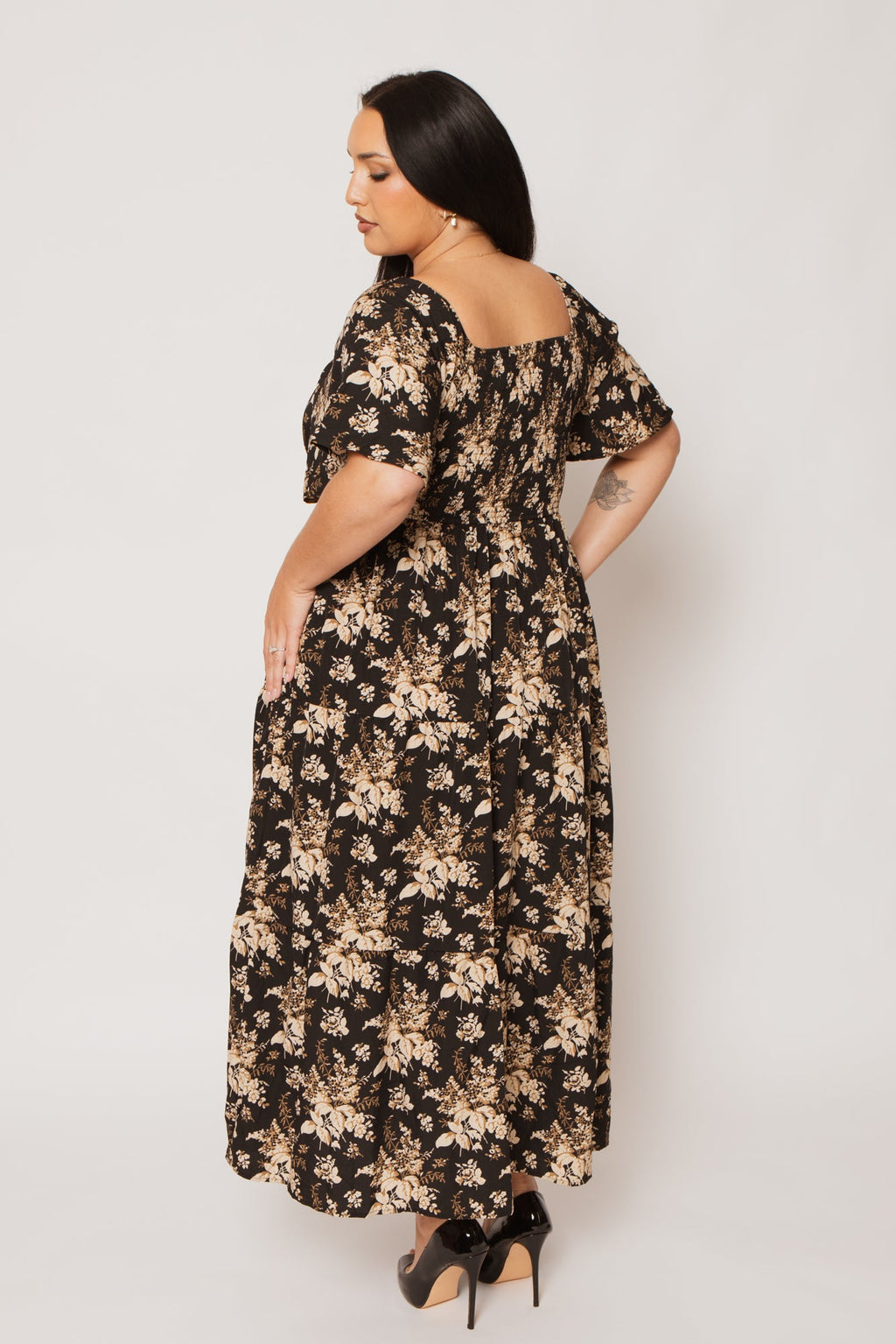 Plus Size Raven Romance Maxi Dress - Black
