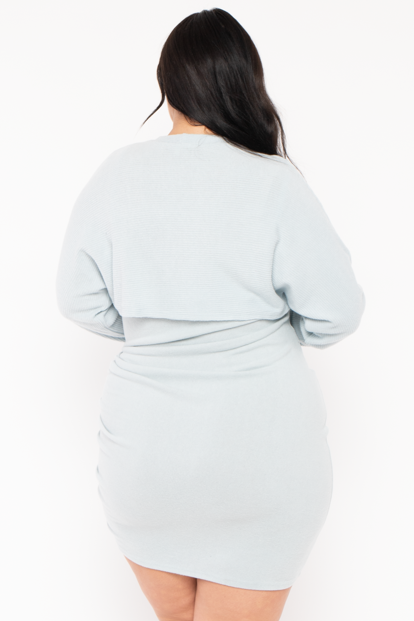 Plus Size Renae 2PC Sweater  Dress - Lt. Blue