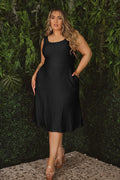 Plus Size Sadie Tank Dress - Black