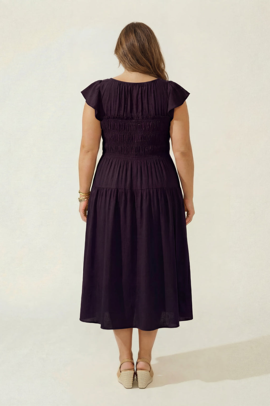 Plus Size Sunset Muse Midi Dress - Navy