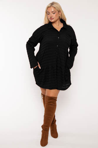 Plus Size Tessa Tunic   Dress  Black