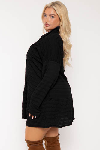 Plus Size Tessa Tunic   Dress  Black