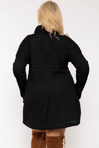 Plus Size Tessa Tunic   Dress  Black