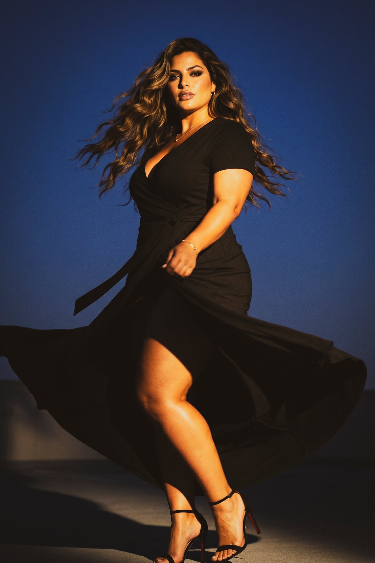 Plus Size Timeless Grace Dress - Black