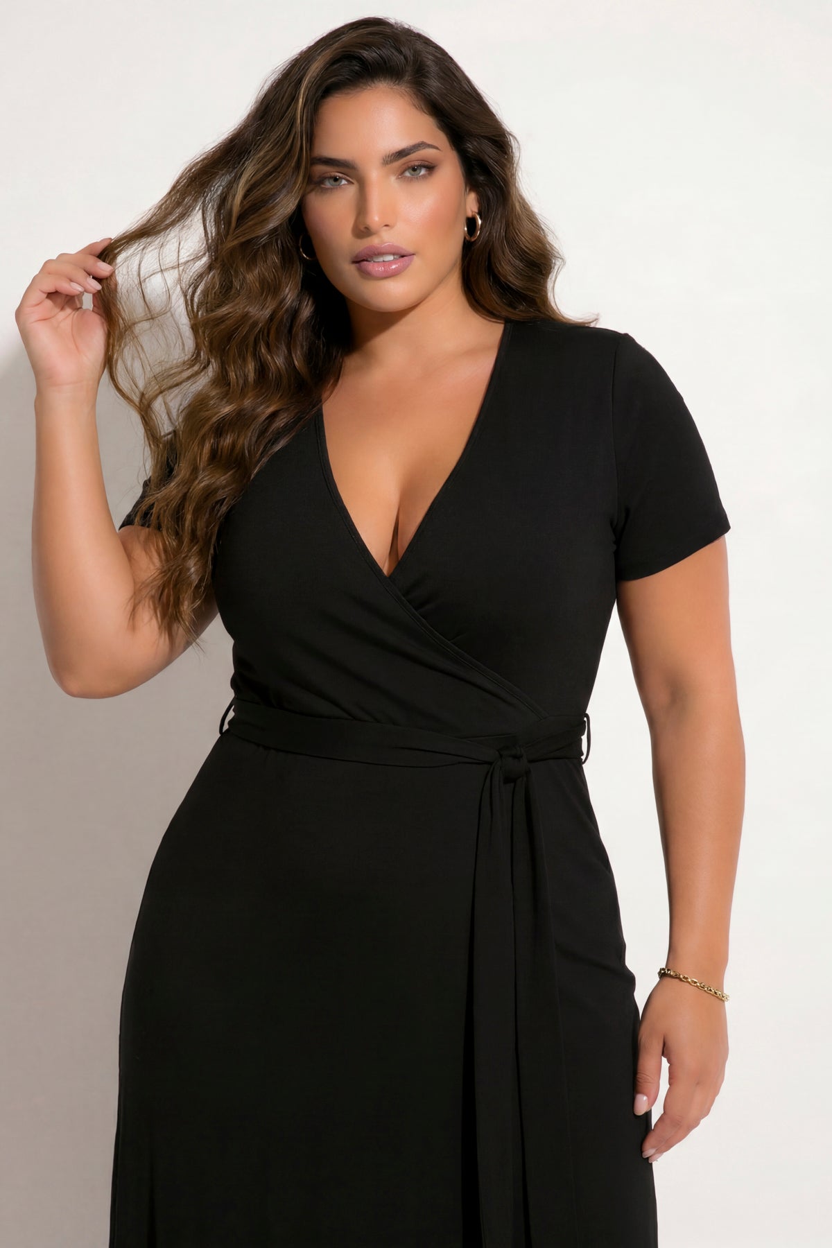 Plus Size Timeless Grace Dress - Black