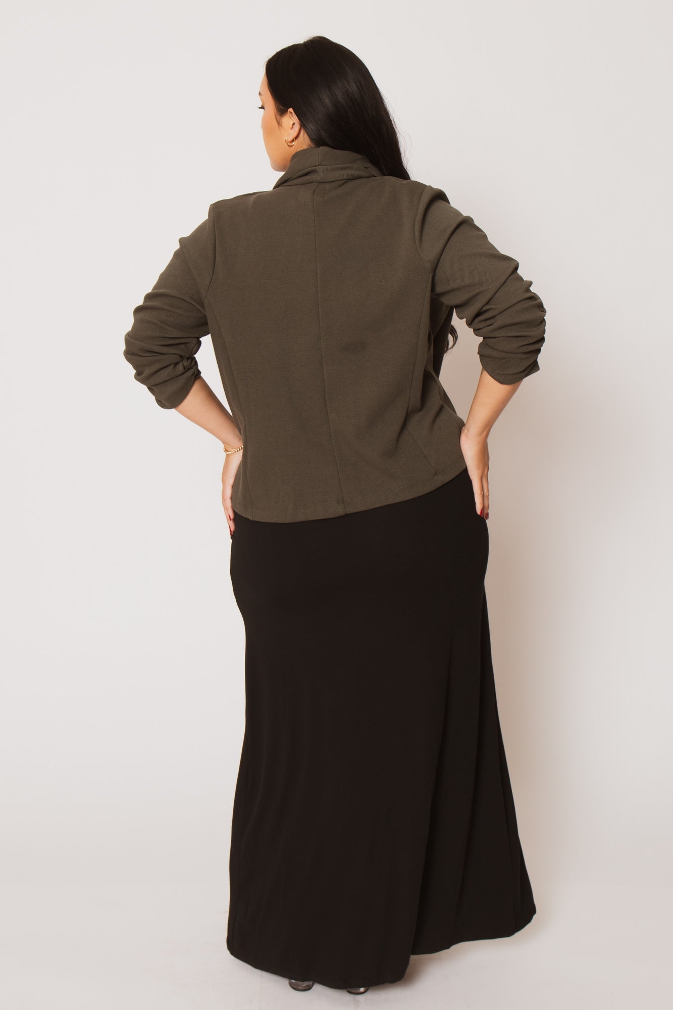 Plus Size Harper Jacket - Olive