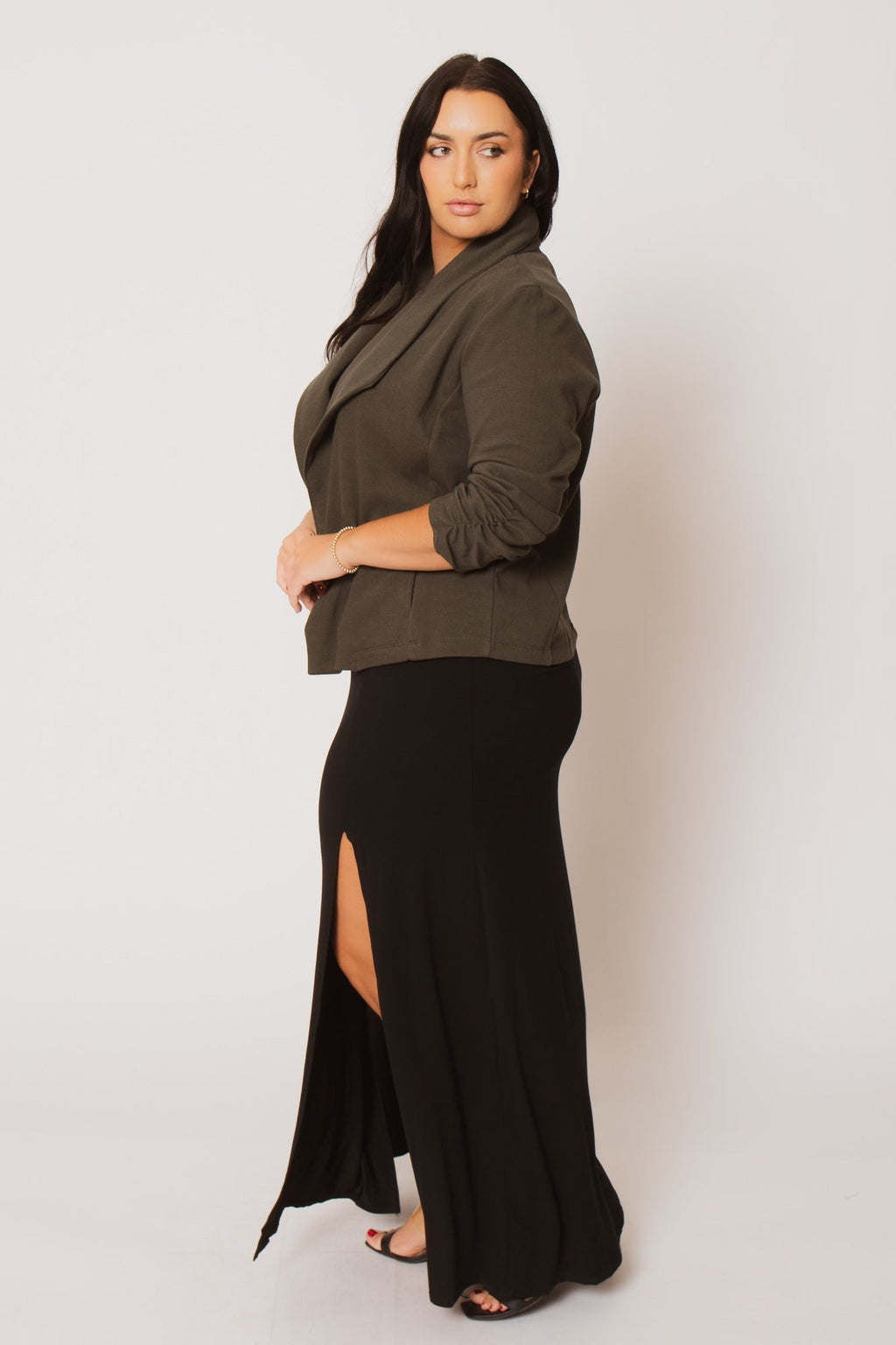 Plus Size Harper Jacket - Olive