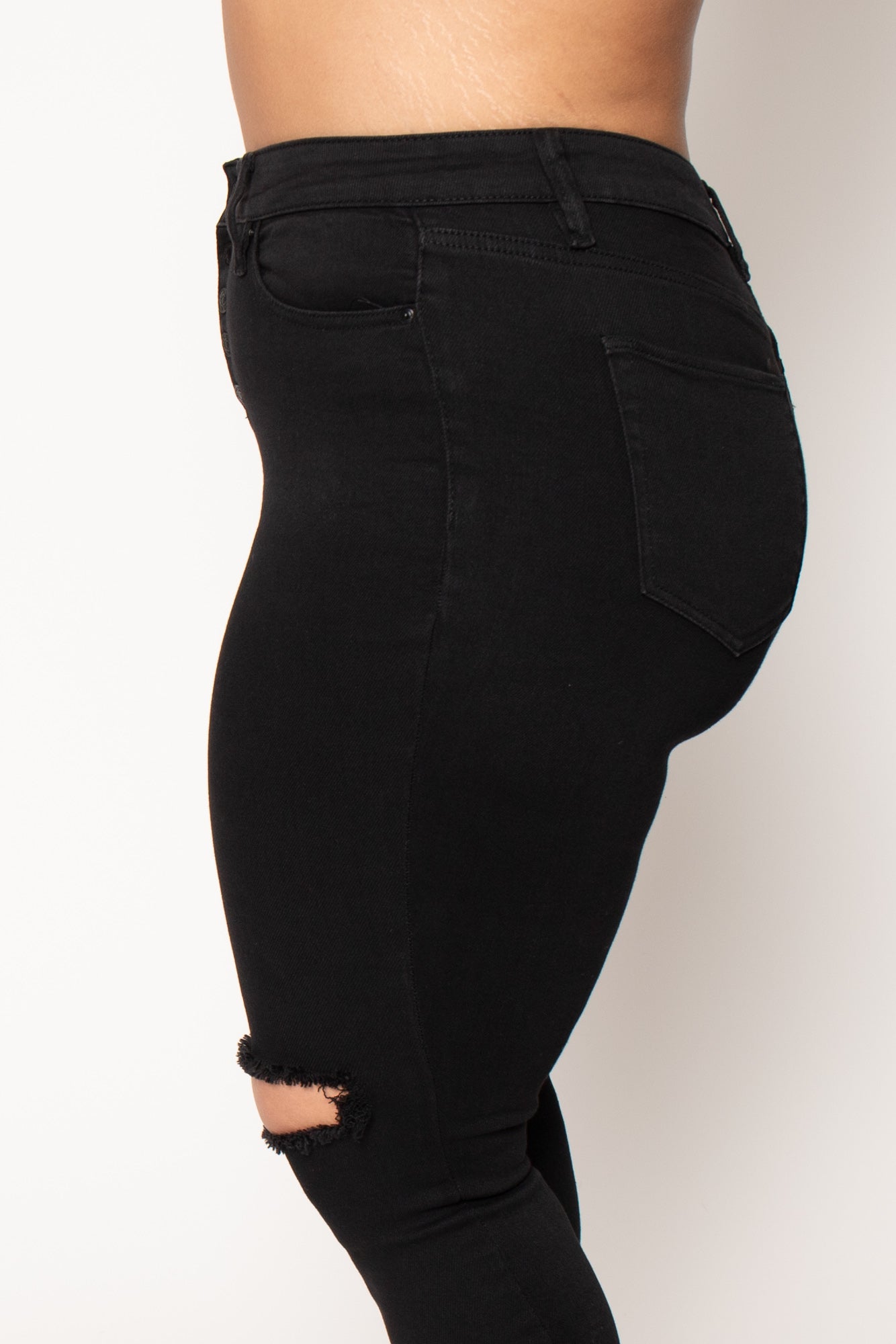 Plus Size Dream Ankle Jeans - Black