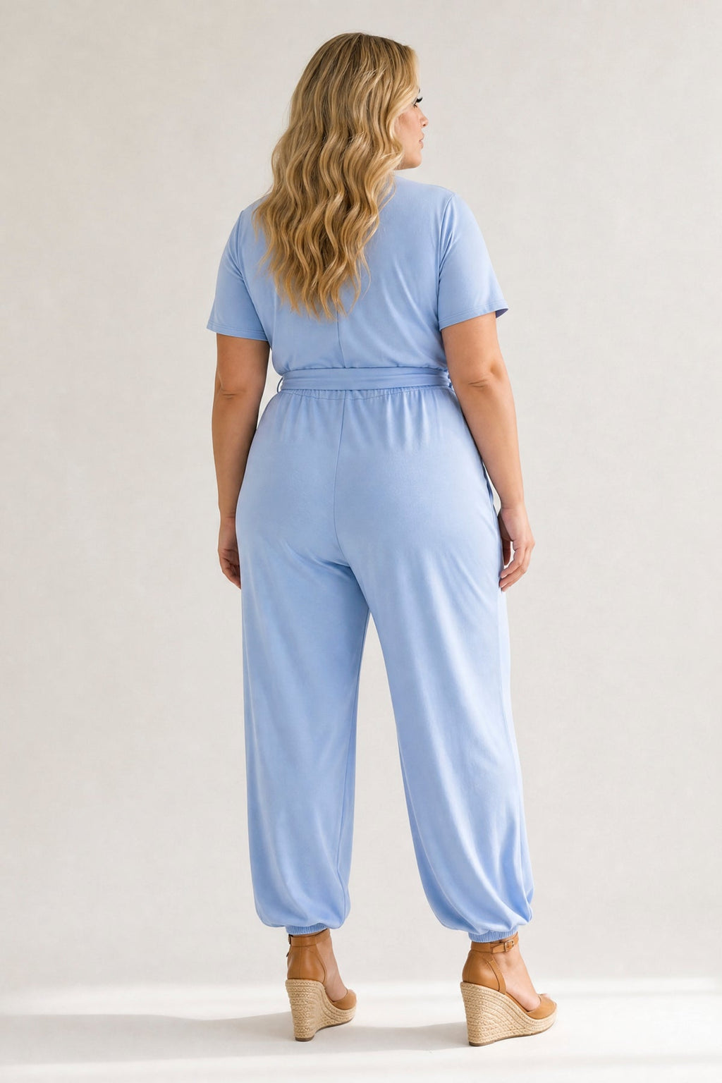 Plus Size Captivating Jumpsuit - Blue