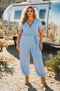 Plus Size Captivating Jumpsuit - Blue