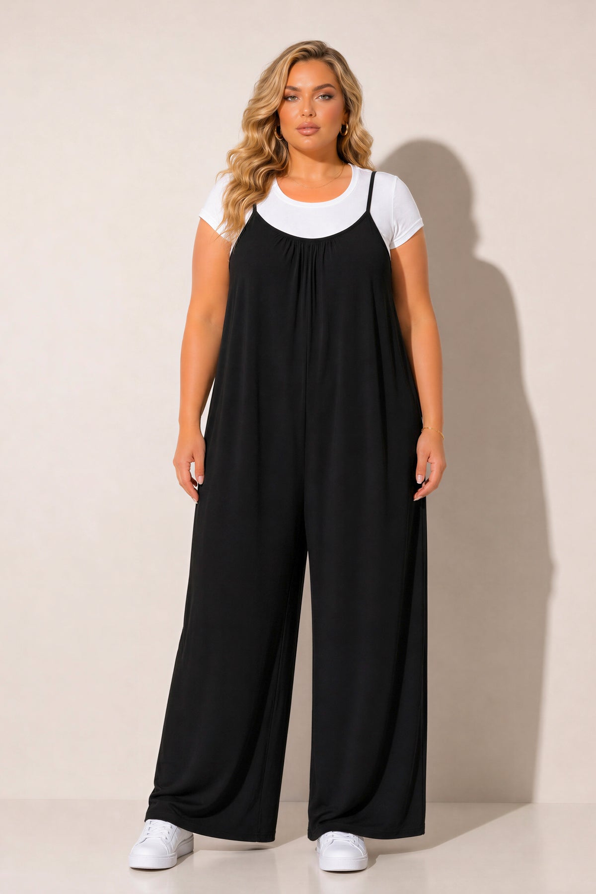 Plus Size Endless Ease Jumpsuit - Black
