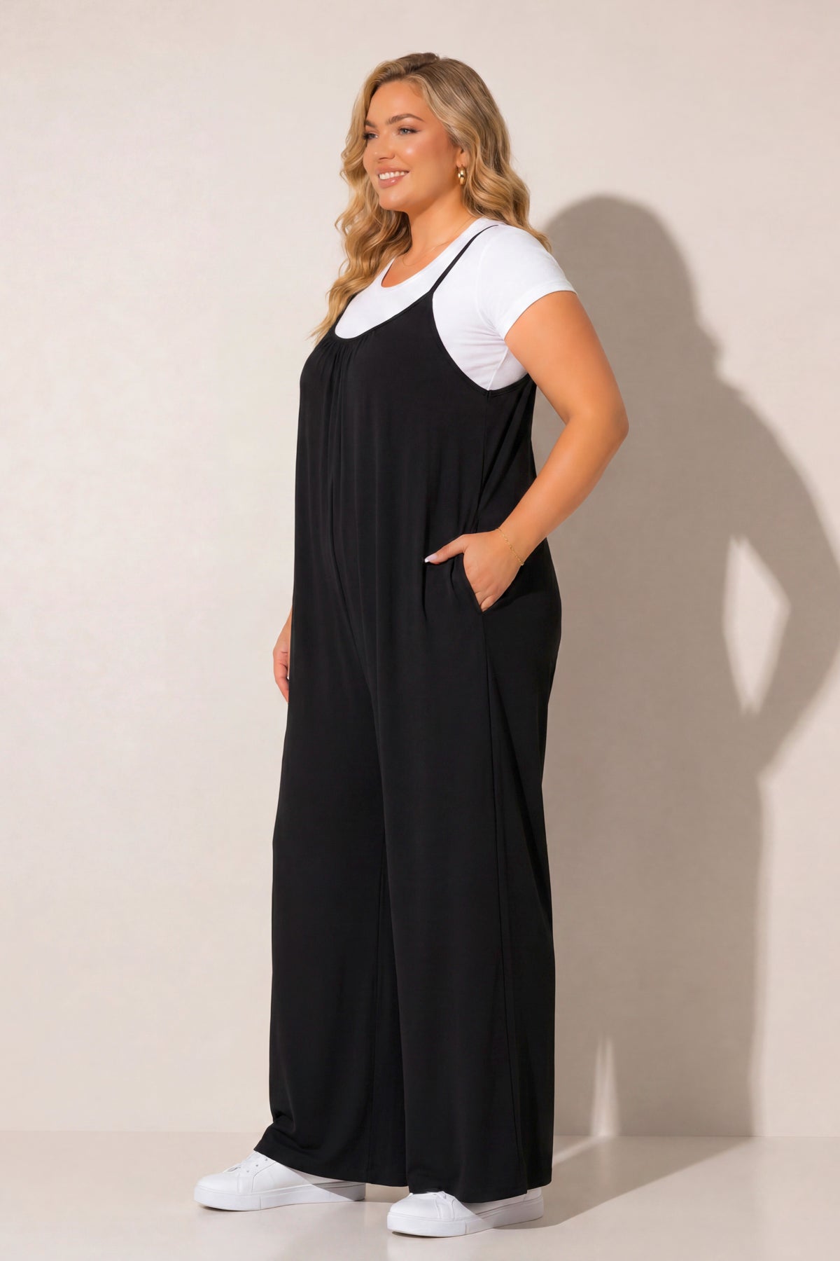 Plus Size Endless Ease Jumpsuit - Black