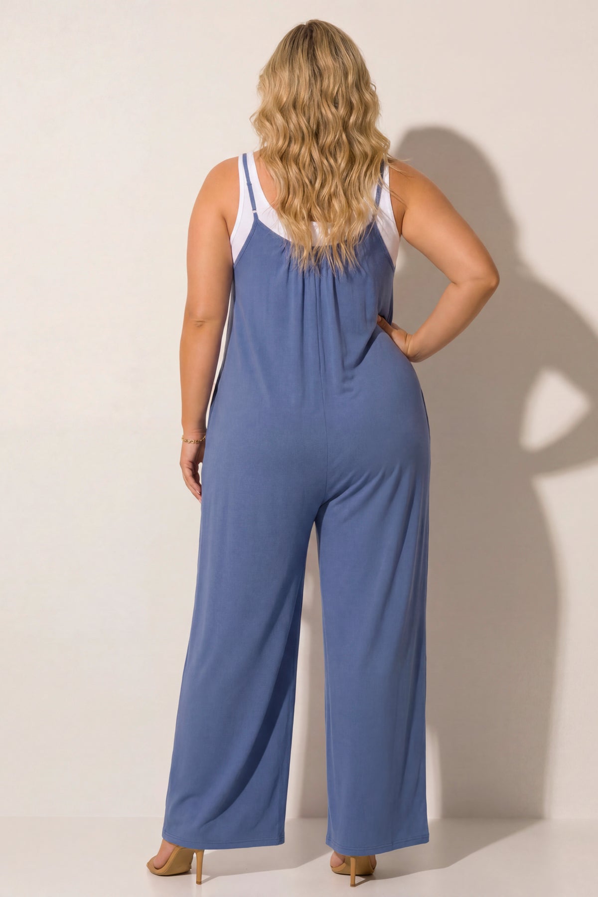 Plus Size Endless Ease Jumpsuit - Blue