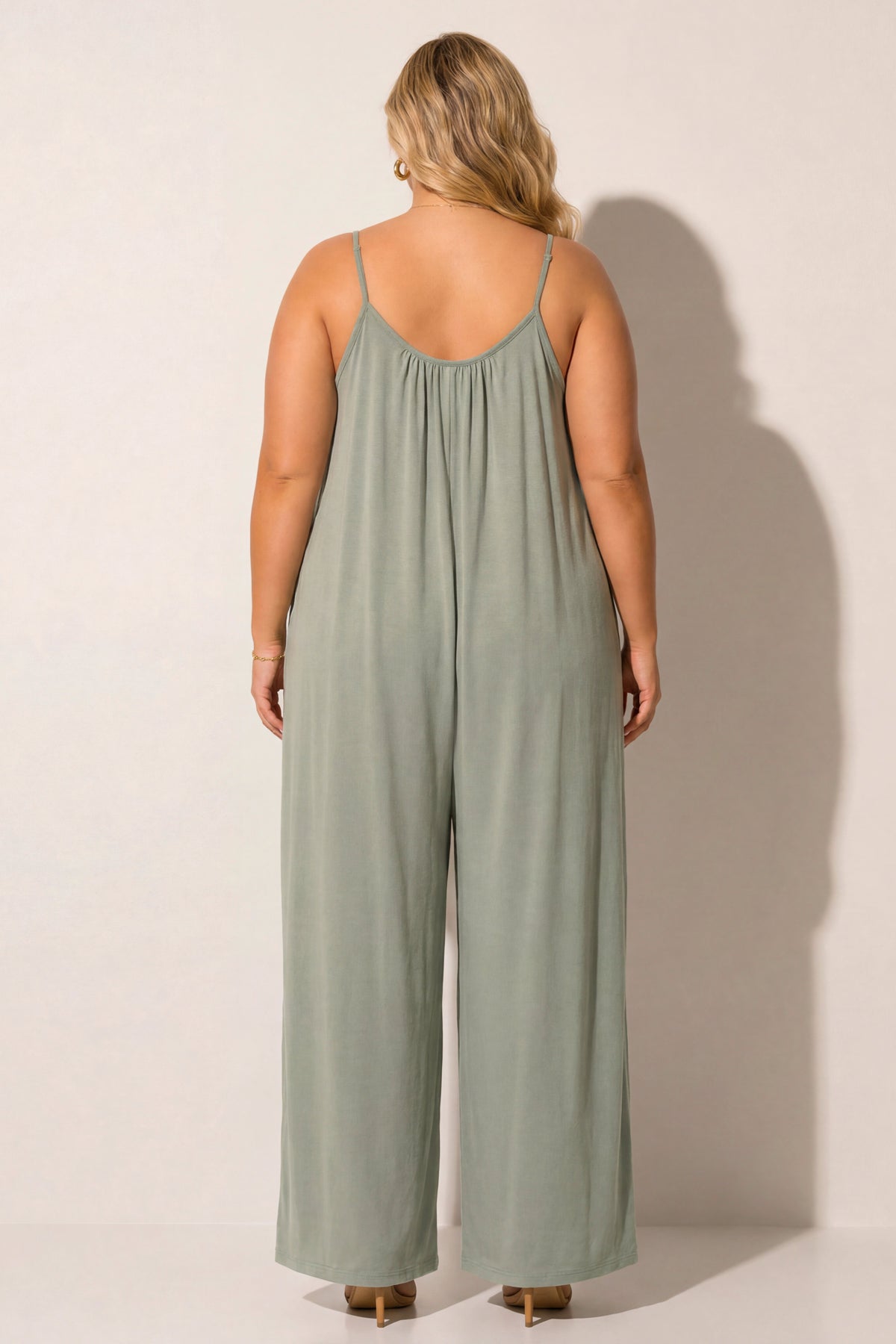 Plus Size Endless Ease Jumpsuit - Olive