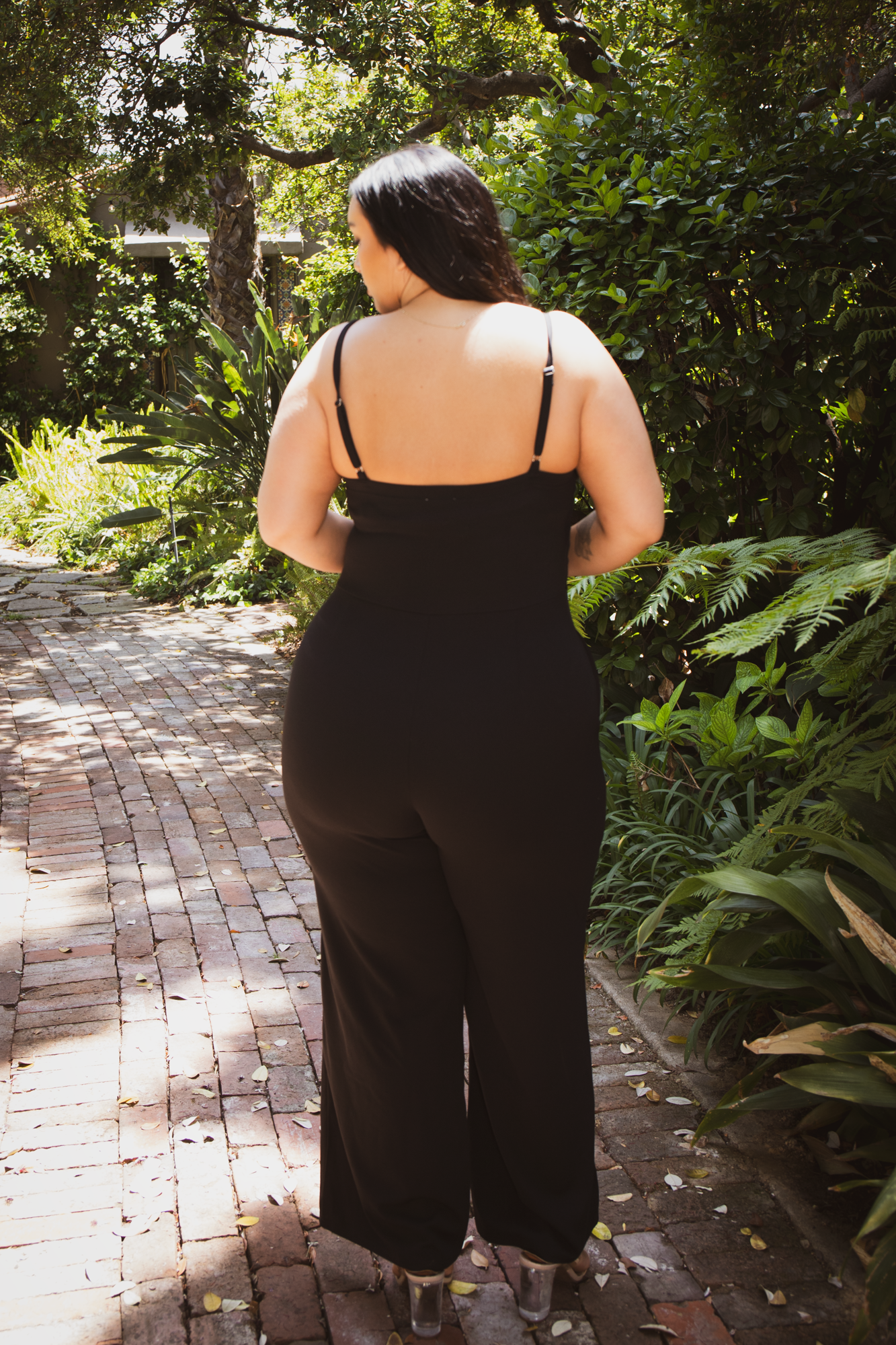 Plus Size Golden Hour Jumpsuit- Black