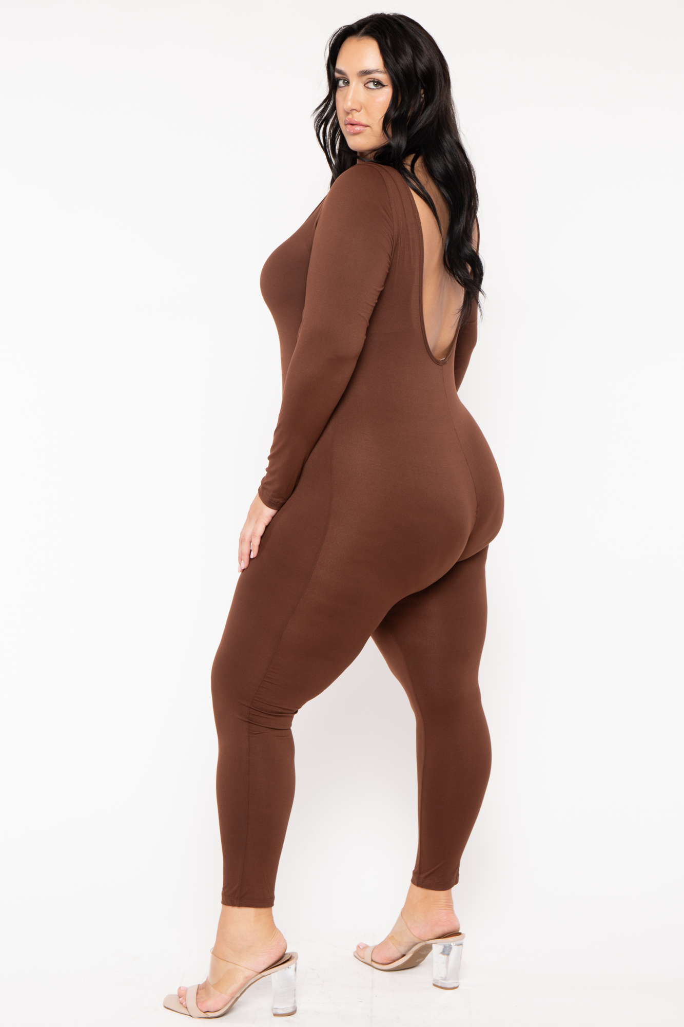 Plus Size Regine Jumpsuit - Brown