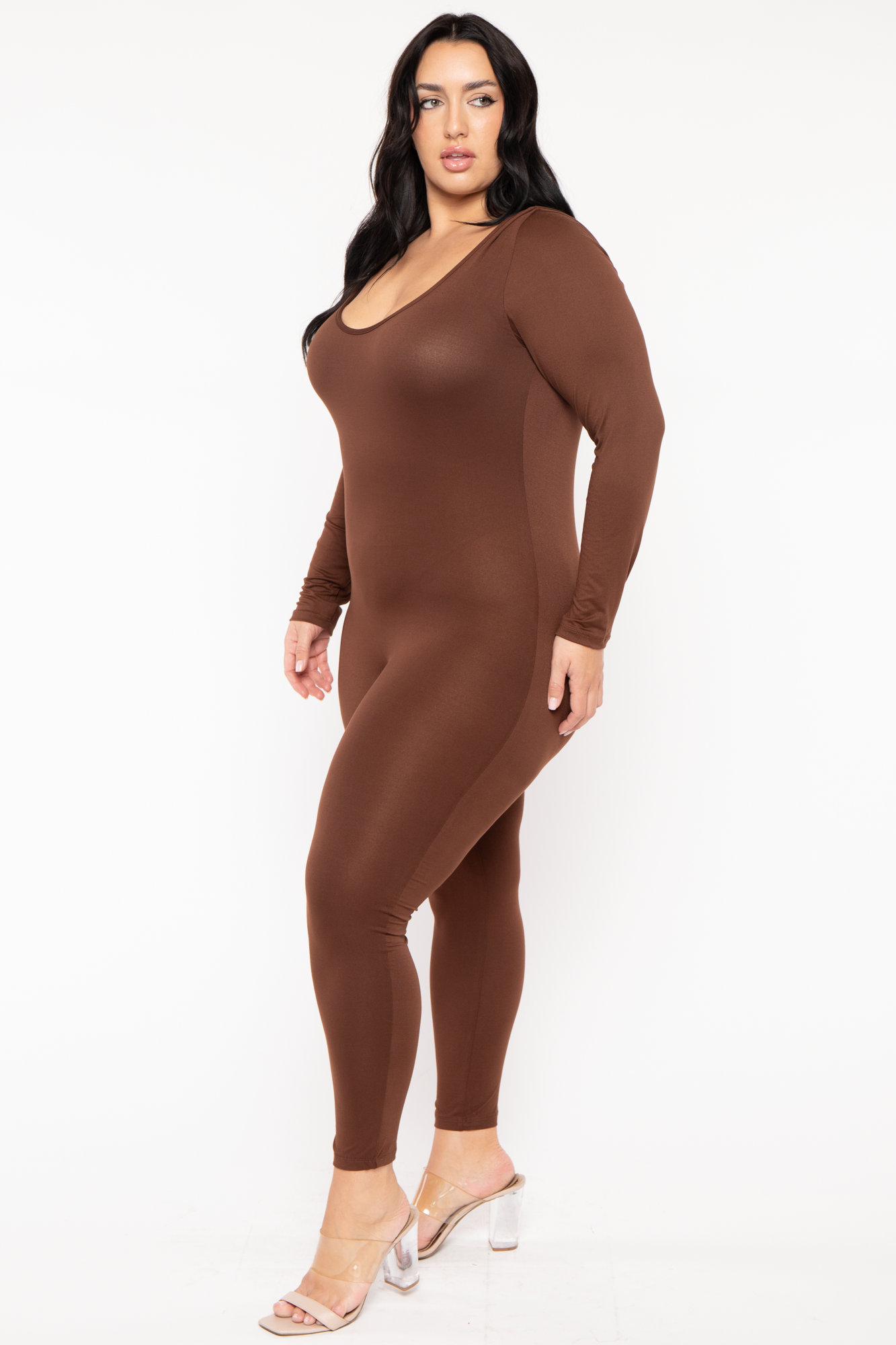 Plus Size Regine Jumpsuit - Brown
