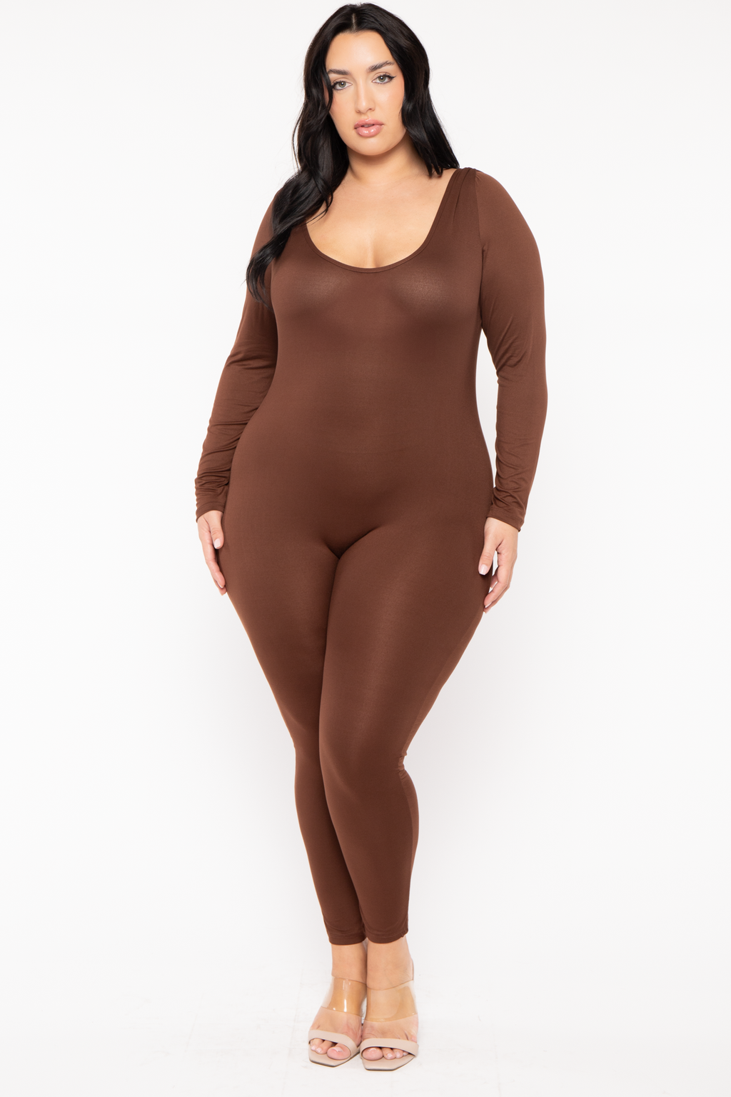 Plus Size Regine Jumpsuit - Brown