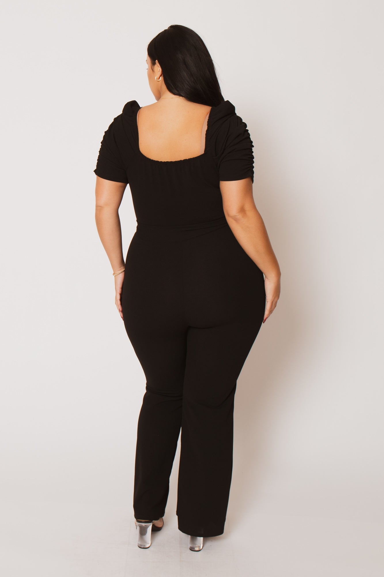 Plus Size  Timeless Allure Jumpsuit- Black