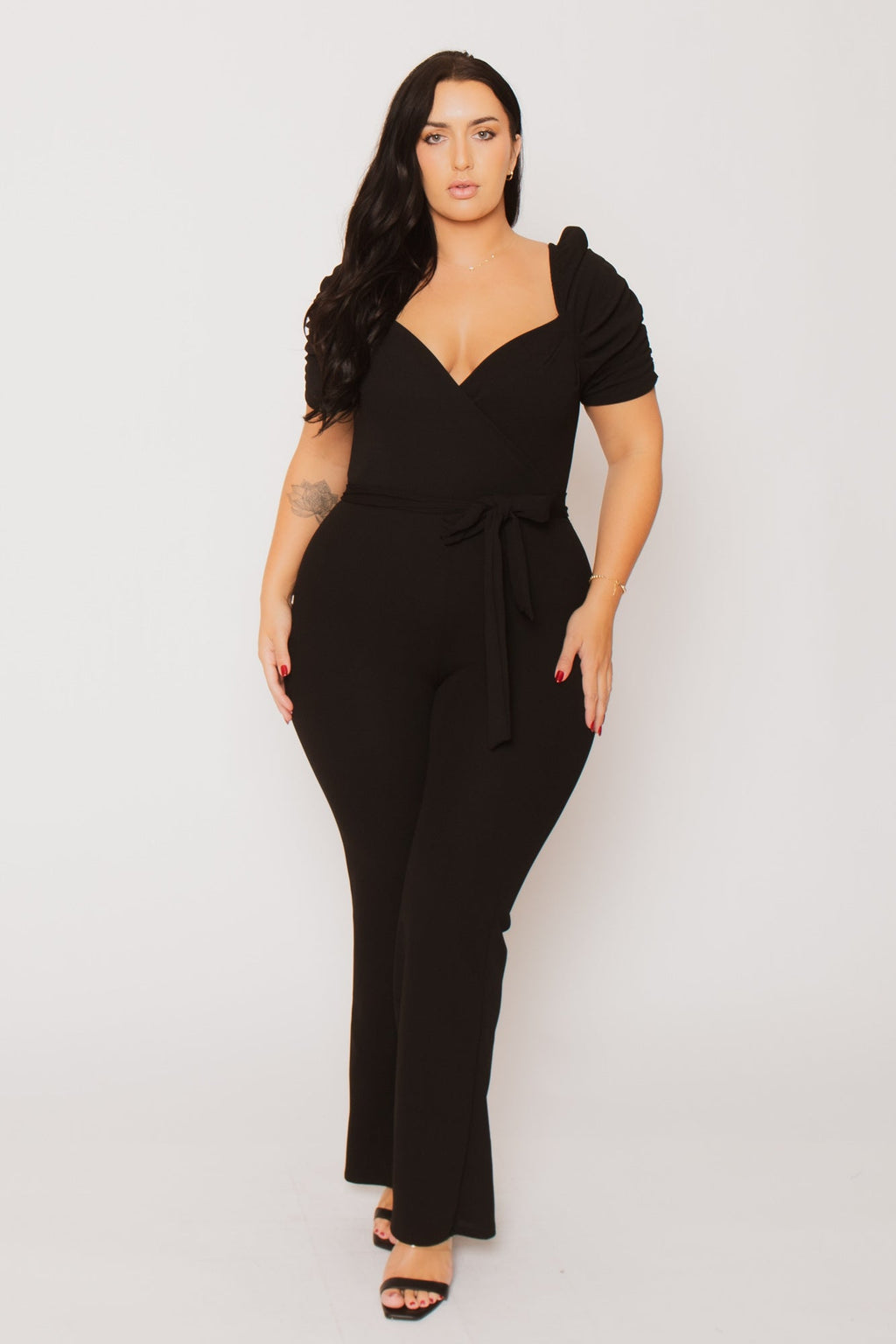 Plus Size  Timeless Allure Jumpsuit- Black