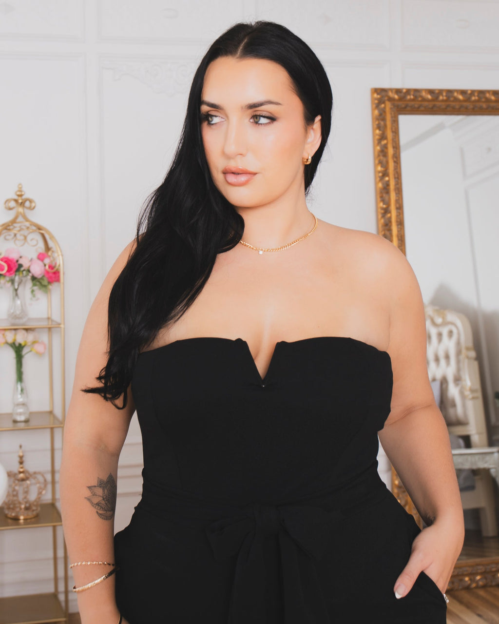 Plus Size Viviana Classic Jumpsuit - Black