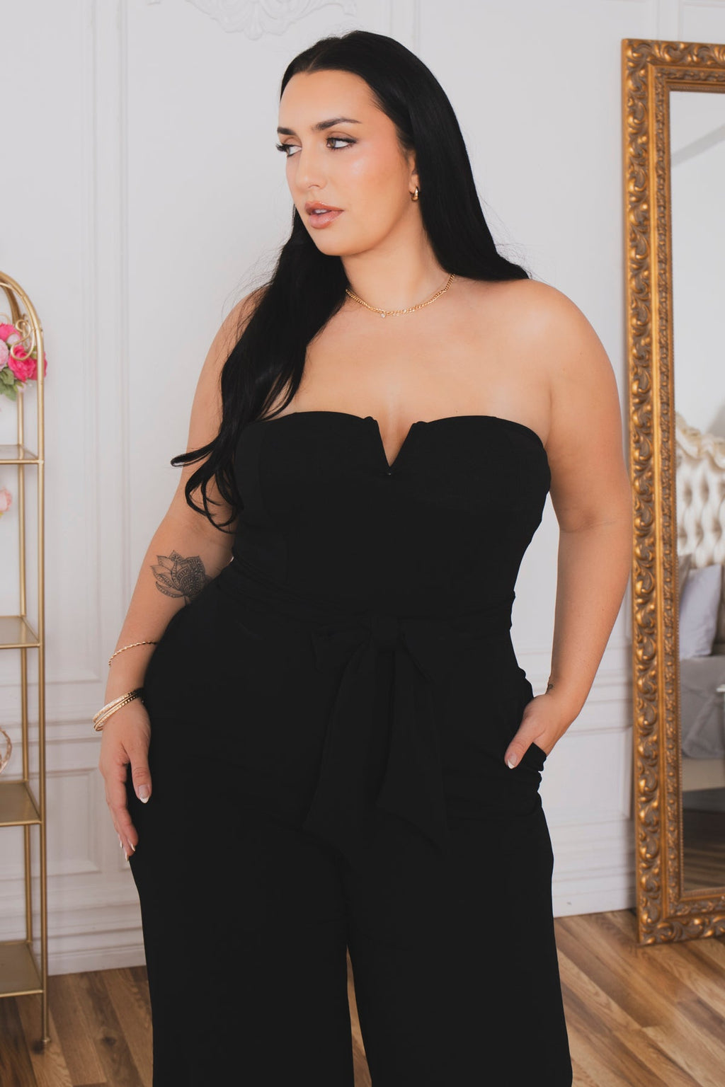 Plus Size Viviana Classic Jumpsuit - Black