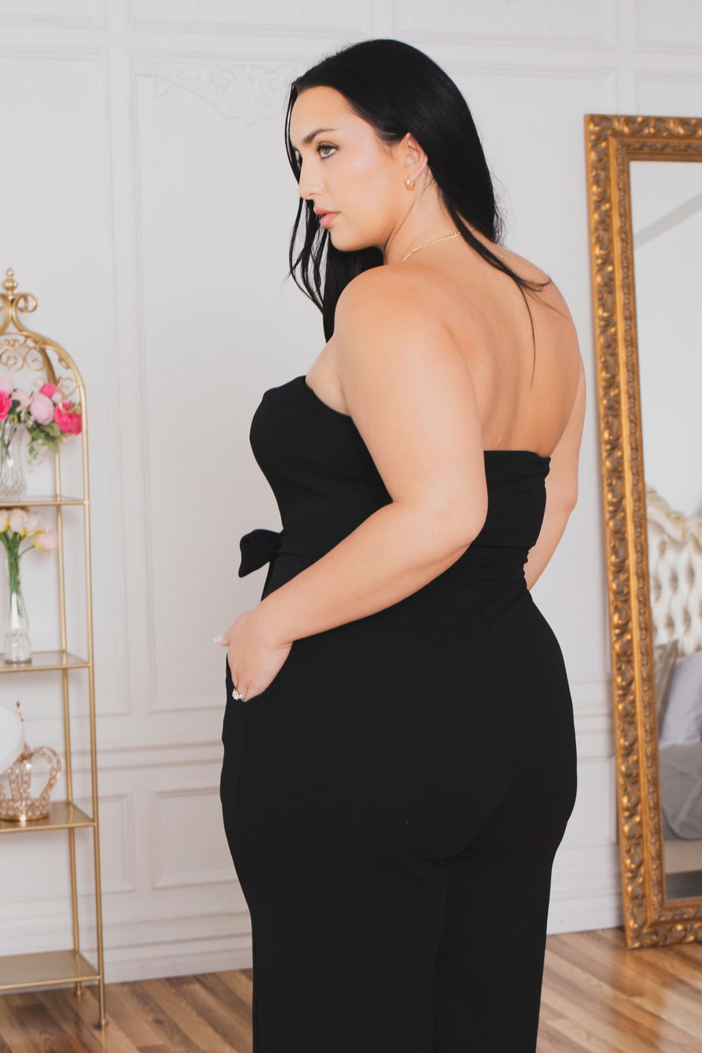 Plus Size Viviana Classic Jumpsuit - Black