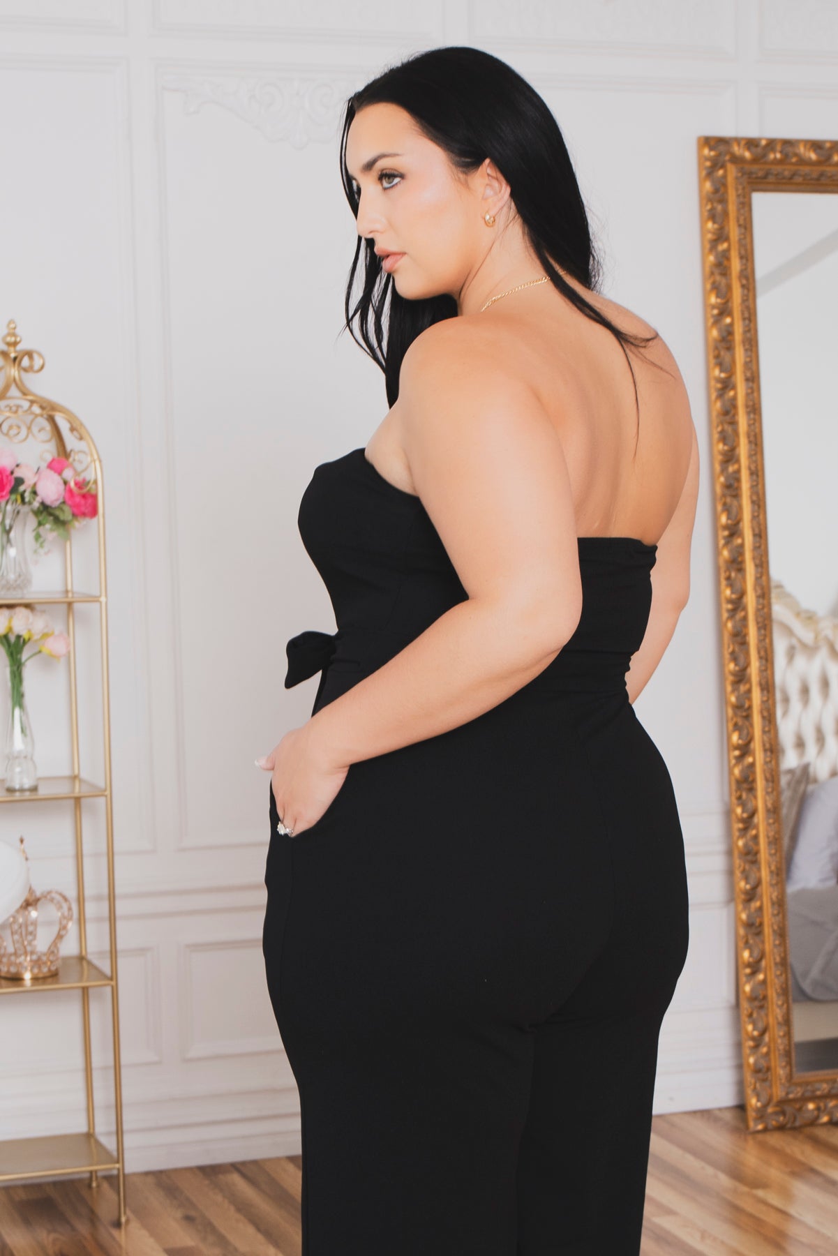 Plus Size Viviana Classic Jumpsuit - Black