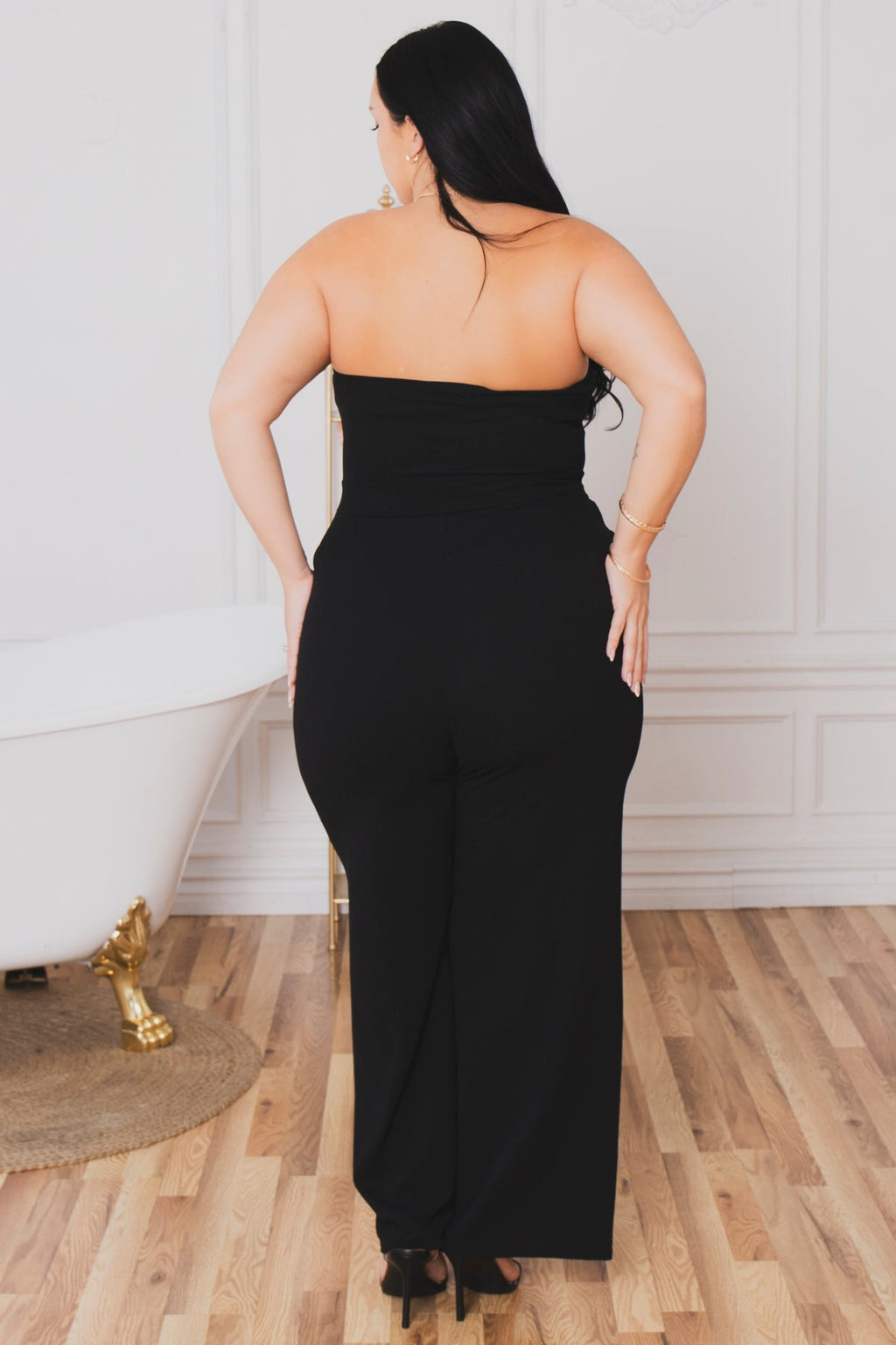 Plus Size Viviana Classic Jumpsuit - Black