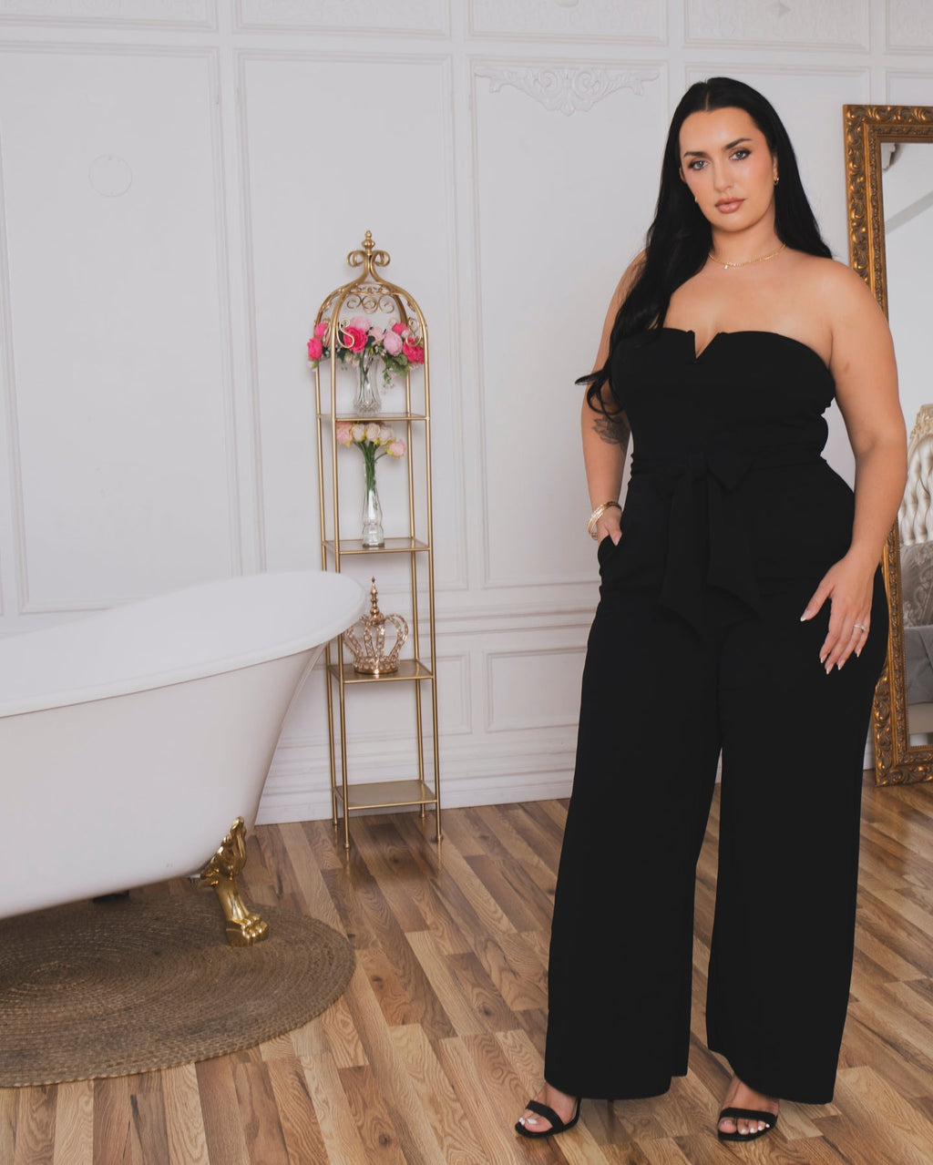 Plus Size Viviana Classic Jumpsuit - Black