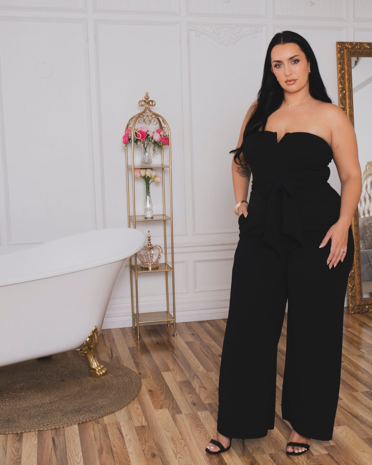Plus Size Viviana Classic Jumpsuit - Black