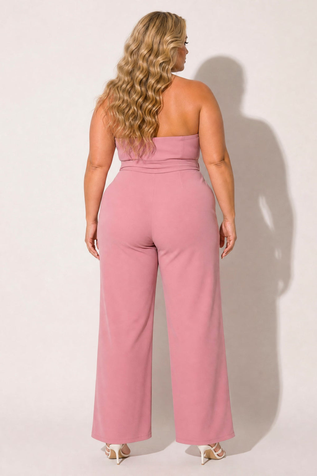 Plus Size Viviana Classic Jumpsuit - Mauve
