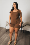 Plus Size Hadley Comfy Set - Brown