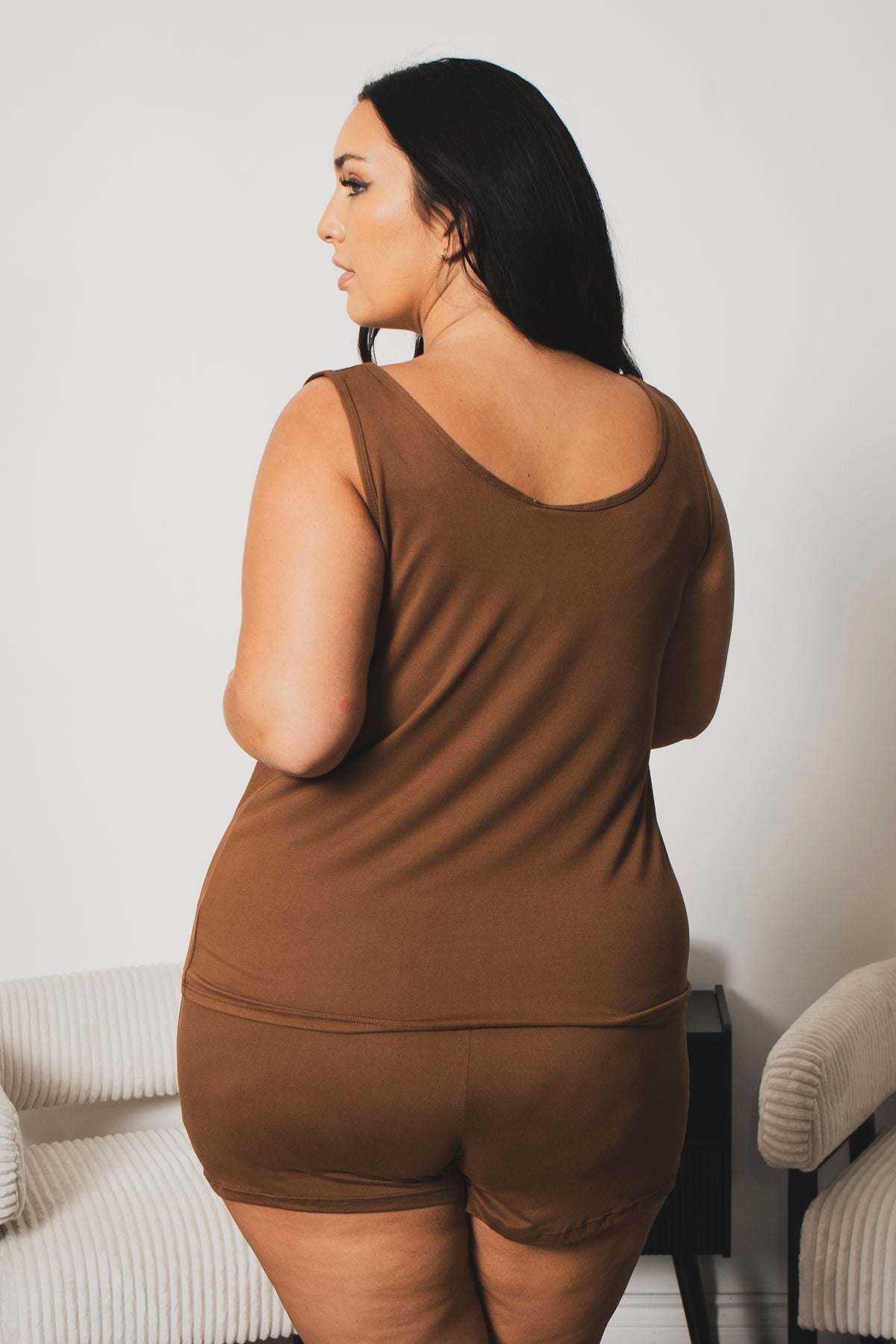 Plus Size Hadley Comfy Set - Brown