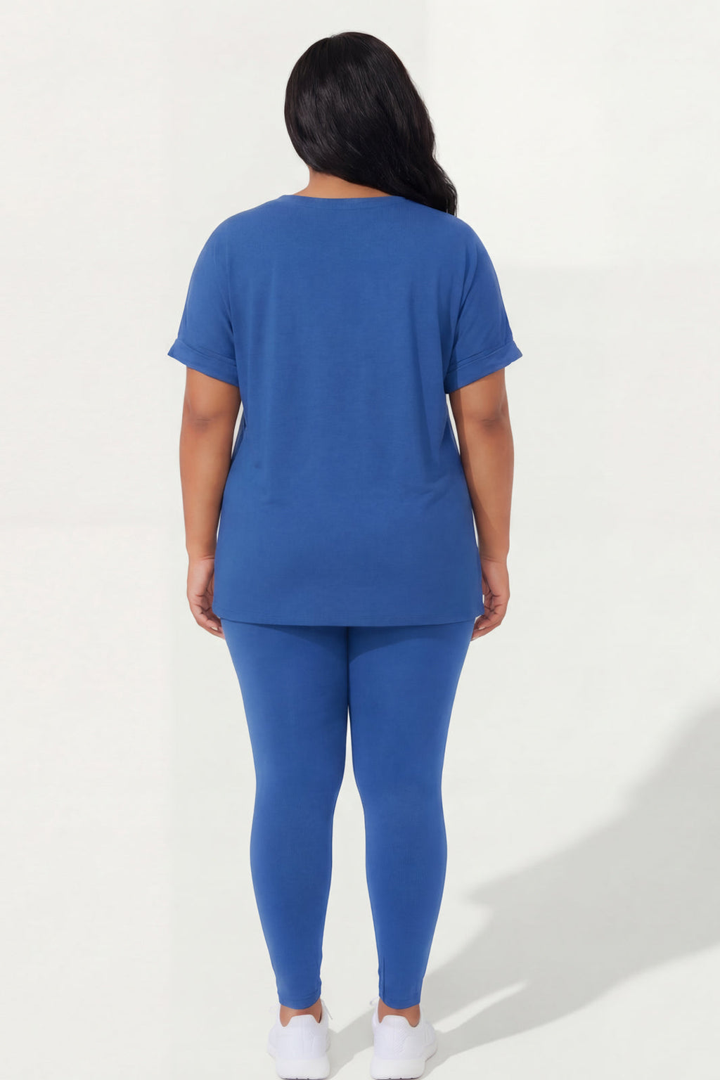 Plus Size Stratus And Legging Set - Royal Blue
