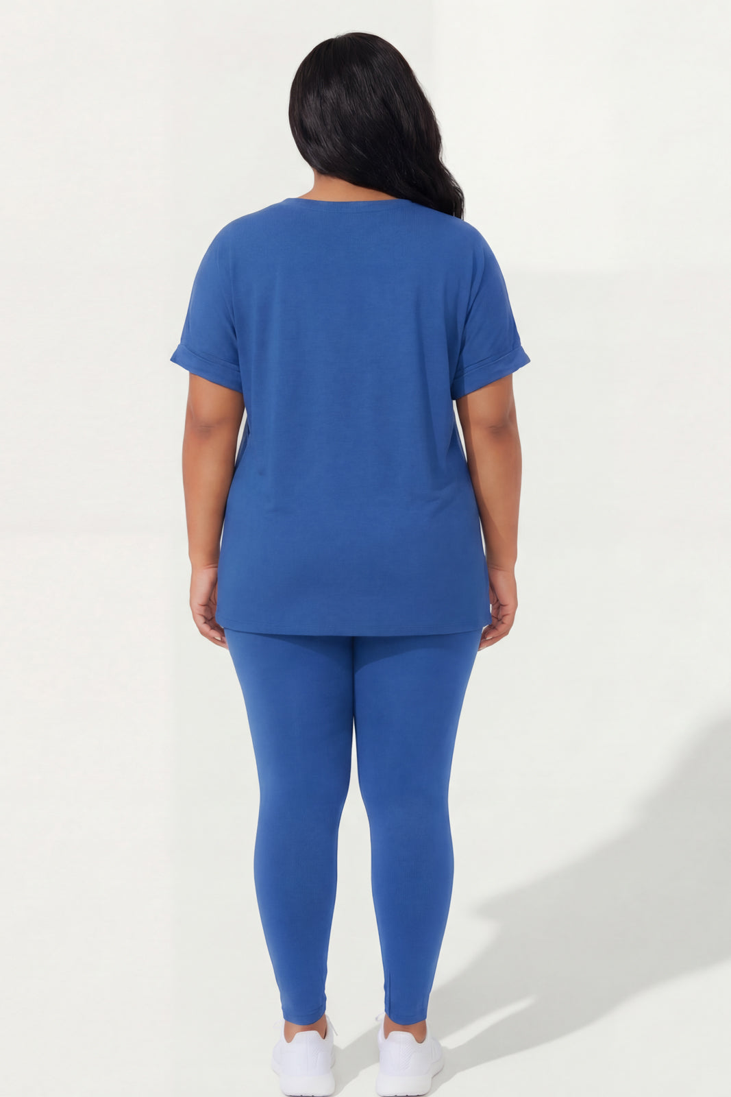 Plus Size Stratus And Legging Set - Royal Blue